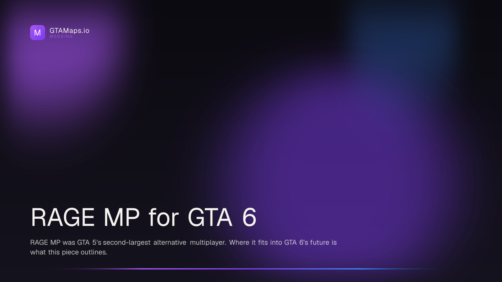 RAGE MP and GTA 6