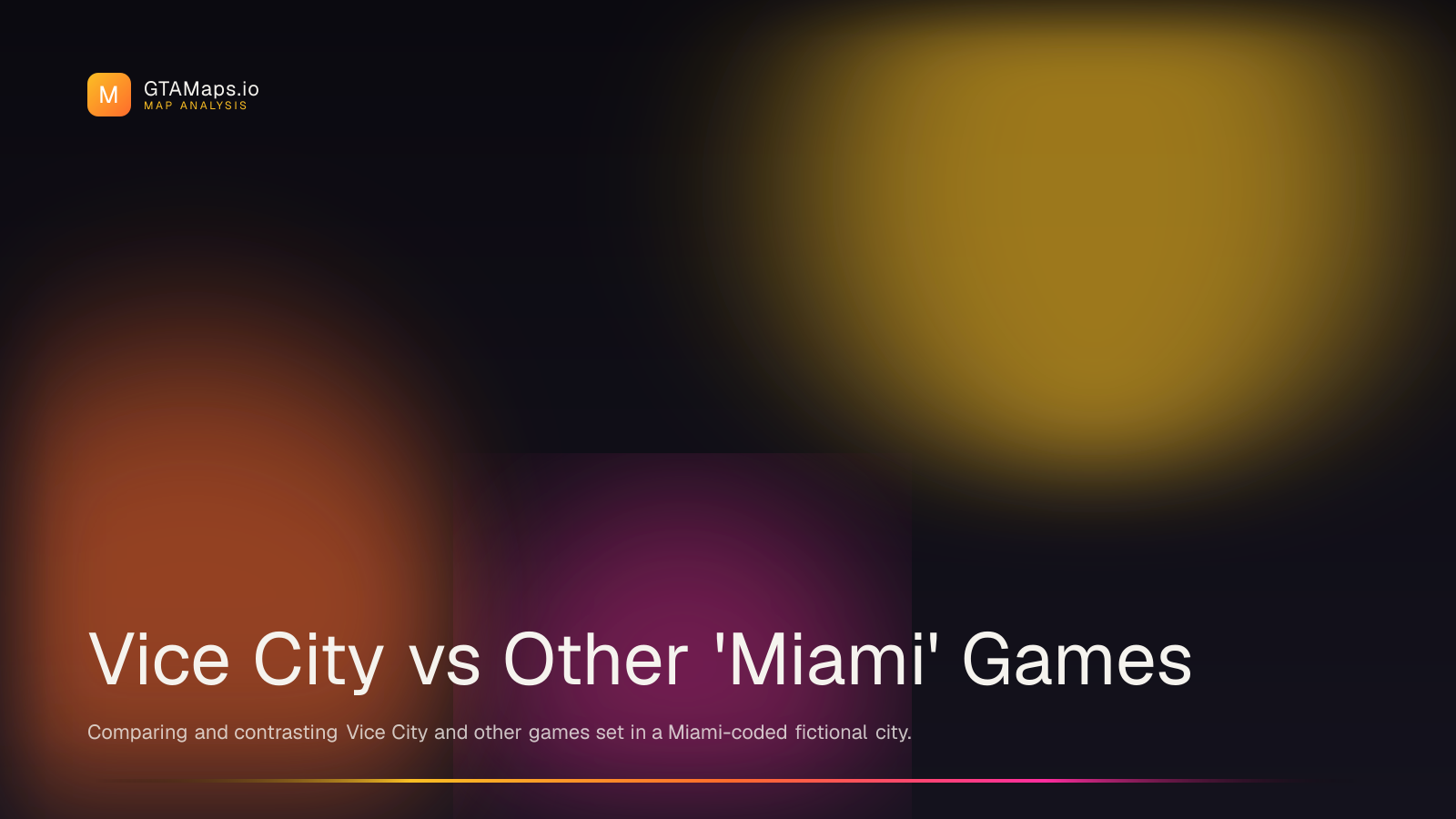 GTA Vice City vs Other Miami Games